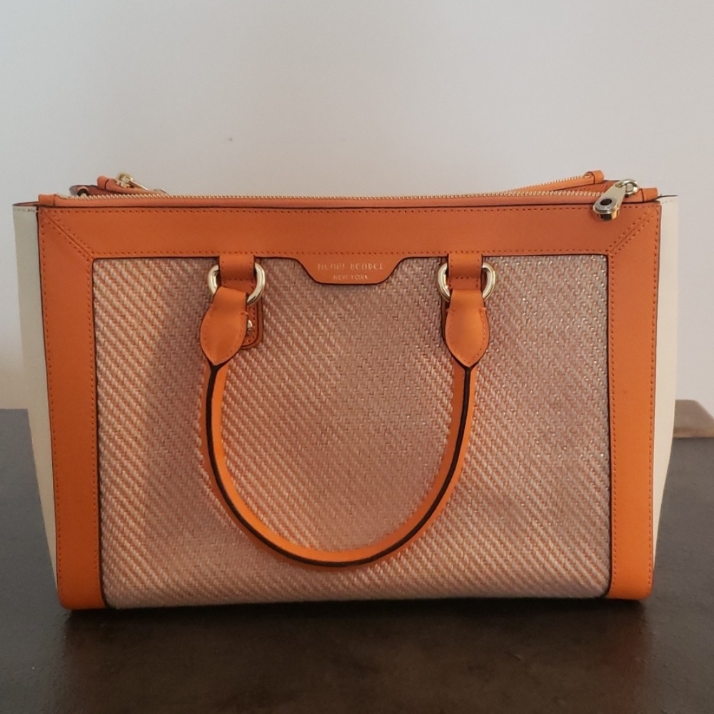 Henri bendel  new orange large cross body bag